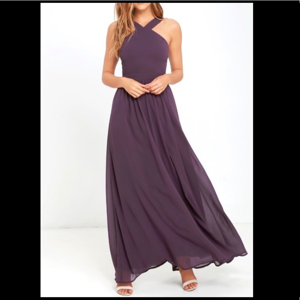 Dusty Purple Maxi Dress, Medium